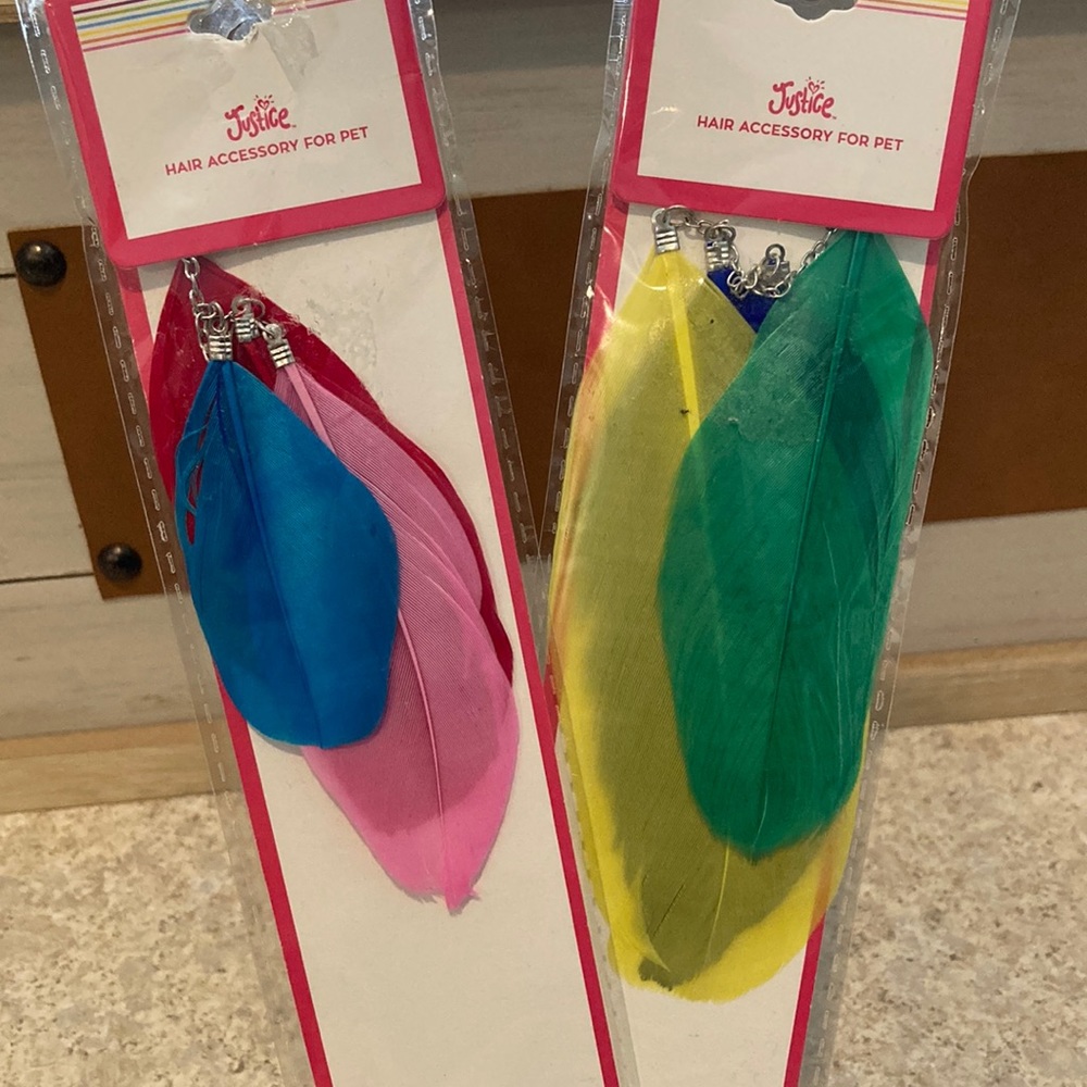 Justice Feather Hair Accessory for Pets